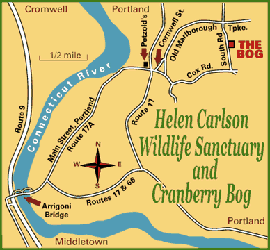 Map to Carlson Sanctuary